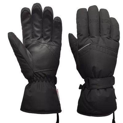 pd34638871 iso9001 leather ski gloves for winter pu 3m insulation membrane