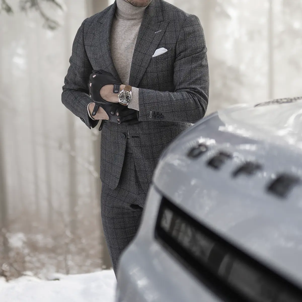 Triton Driving Gloves - All Black TDG-242 4 leather driving gloves black gentleman